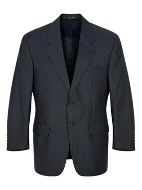 LAUREN by RALPH LAUREN Wool 2-Button Pleated Pinstripe Charcoal Grey Suit 42R